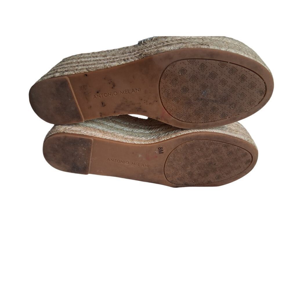 Antonio Melani off White Sandals Size 8 Leather - Picture 3 of 6